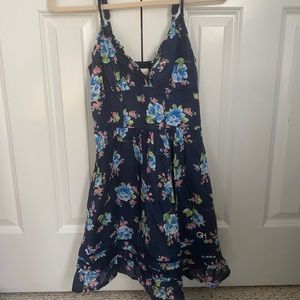 Blue Navy Floral Dress